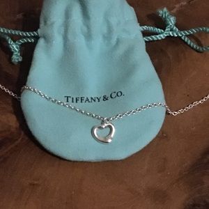 Tiffany Elsa peretti open heart bracelet